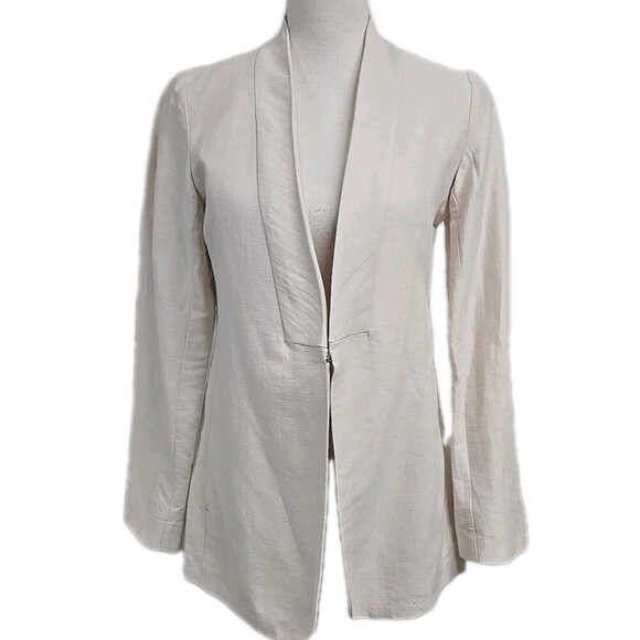 Max Mara Jackets & Blazers - WEEKEND MAX MARA Blazer Linen Blend Light Beige Women’s Size US 6